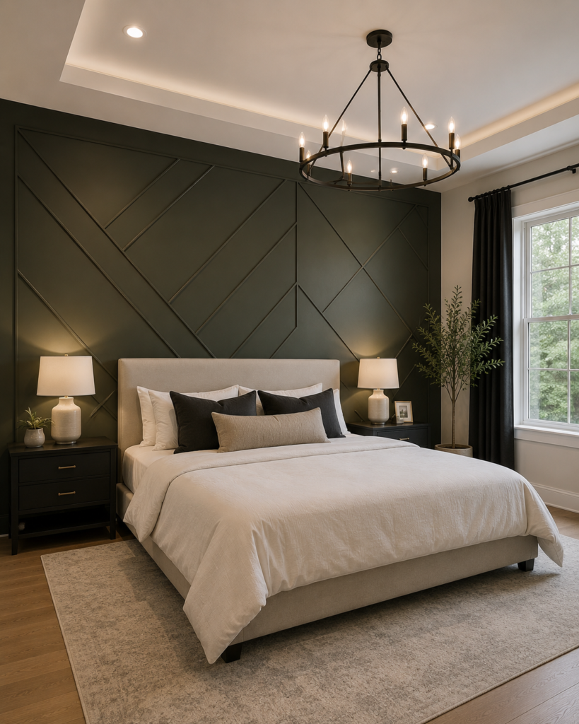 Custom Accent Wall Paint Design